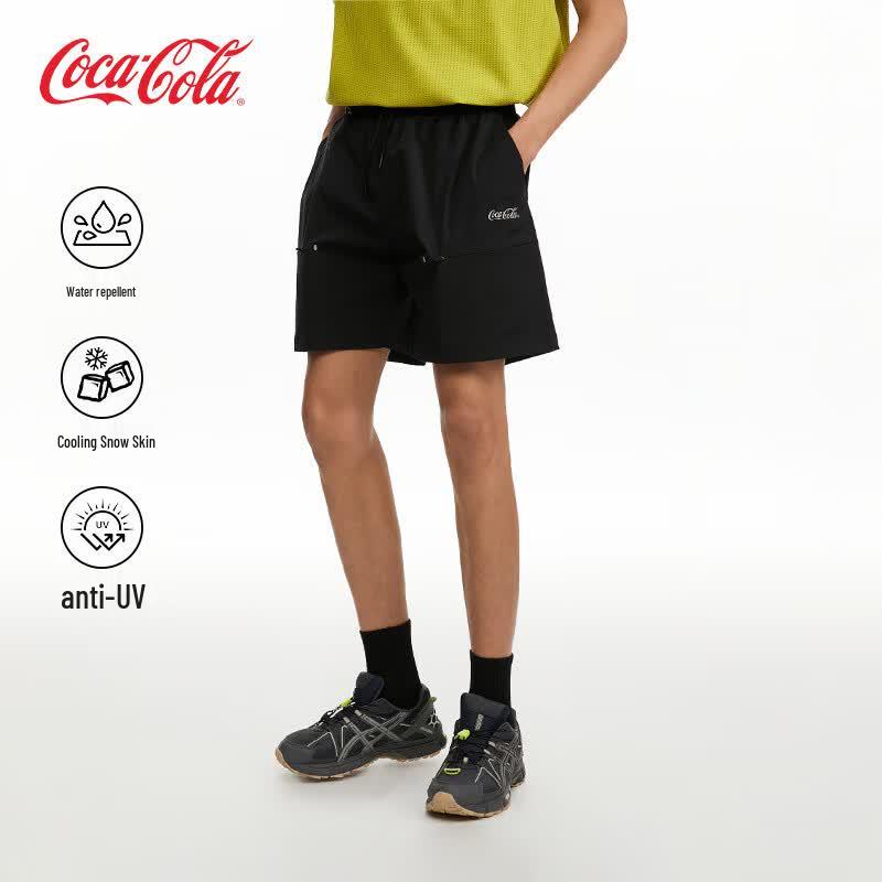 Coca-Cola Outdoor Ice Silk Cooling Reflective LOGO Sports Shorts M