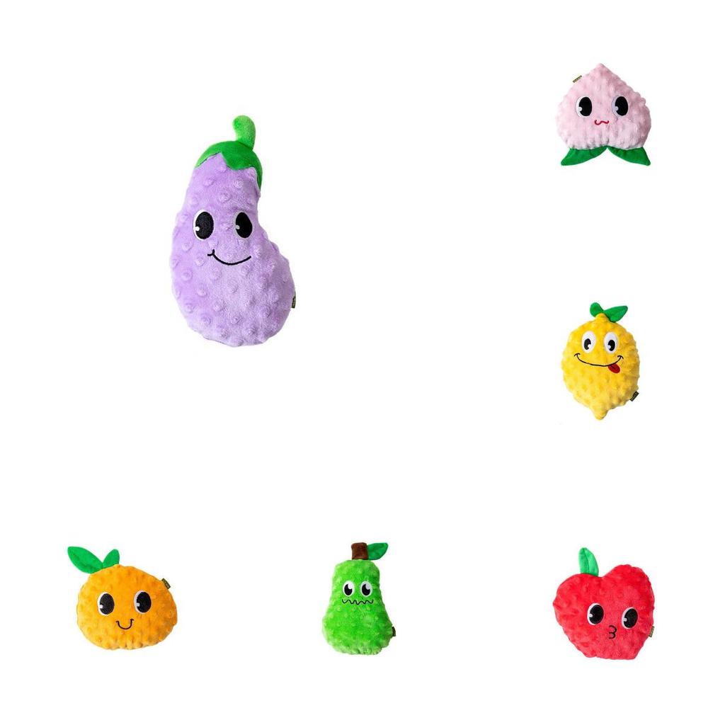 Dog Voice Plush Toy Fruit Veggie Puzzle Chew For Puppies And Dogs
