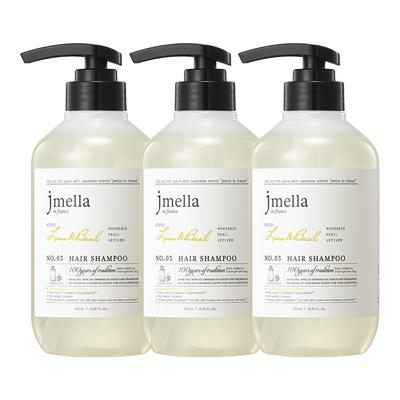 J. Mella In France Lime & Basil Hair Shampoo, 500ml, 3 Pcs.