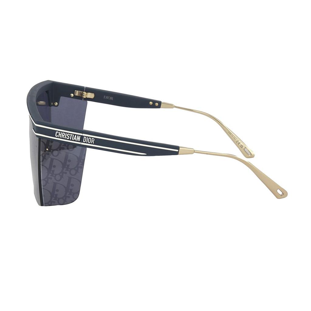 Dior Logo Brow Frame Sunglasses Unisex Sunglasses Blue DIORCLUBM1U31B800