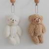 Helmet Teddy Bear Keychain Bag Keyring - Helmet