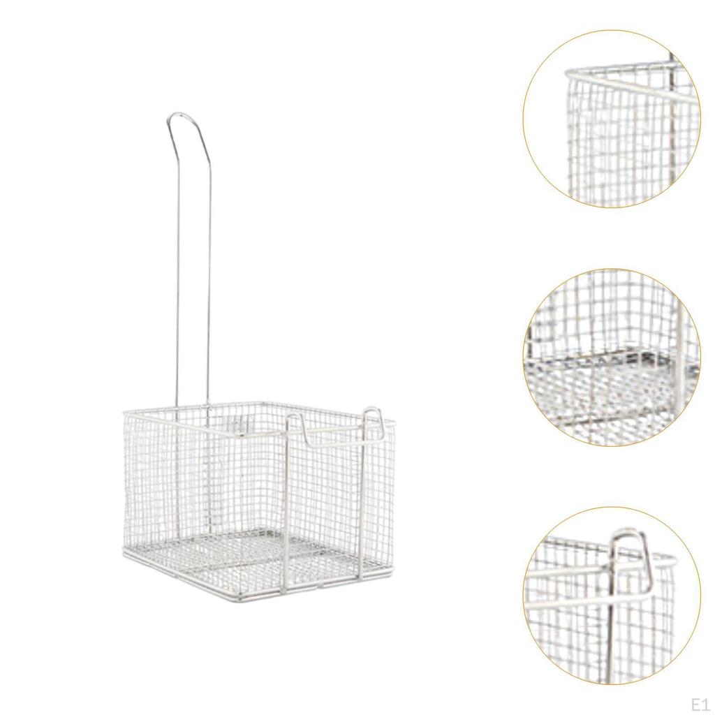 Deep Fryer Frying Serving Basket,Cooking Tool,Multipurpose Stainless Steel French Fries Basket for