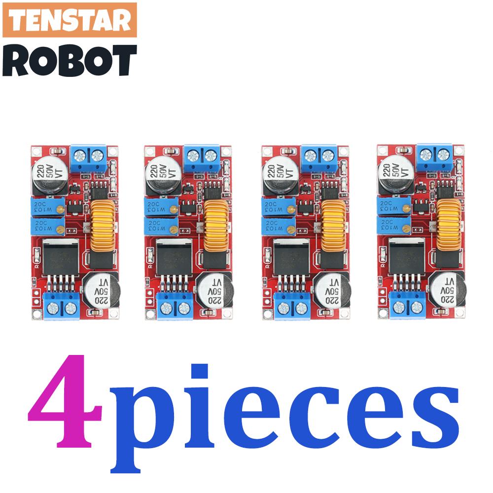 

4pcs XL4015 5A DC to DC Power Converter 8-34V to 1.25-32V CC CV LED Driver Step Down Charging Board Lithium Charger Module 4pcs XL4015 Module