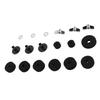 Drum Kit Non Slip Felt Pad Set Wing Nuts Stand Sleeves Cymbal Washers Replacement AccessoriesBlack