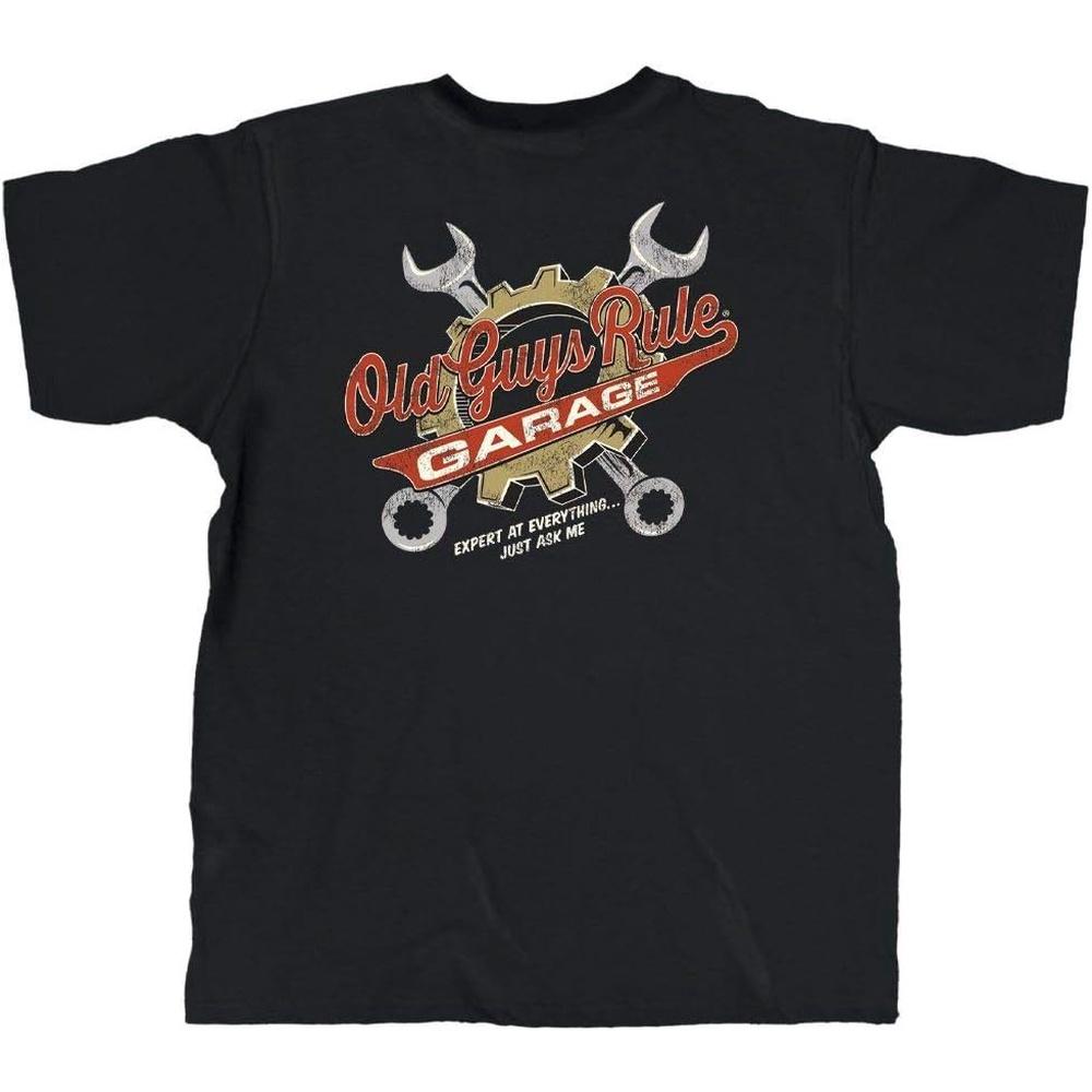 OLD GUYS RULE Men s Graphic T-Shirt, Wrenches - Father s Day, Birthday Gift - Funny Novelty Tee for Mechanics, Car Lovers XL чёрный