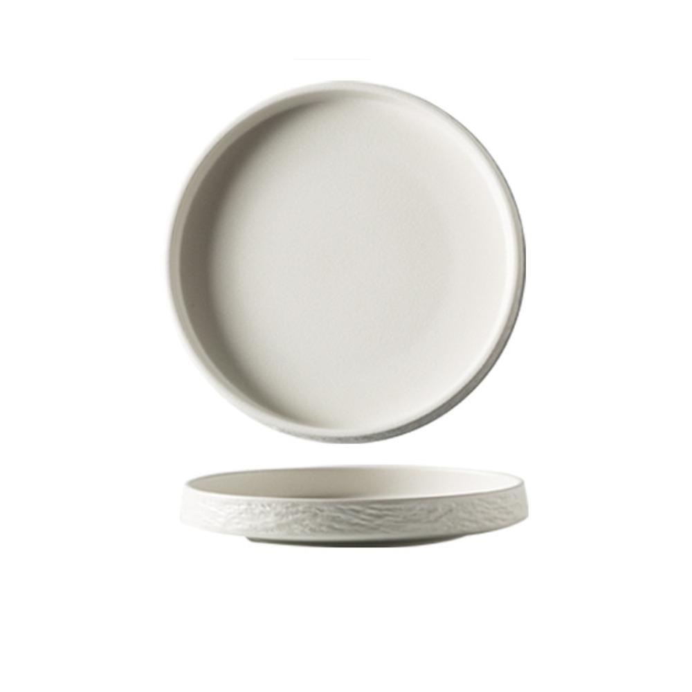 Japanese Style Ceramic Western Dish Durable Retro Steak Plate Multi-Function Creative Storage Tray Commercial