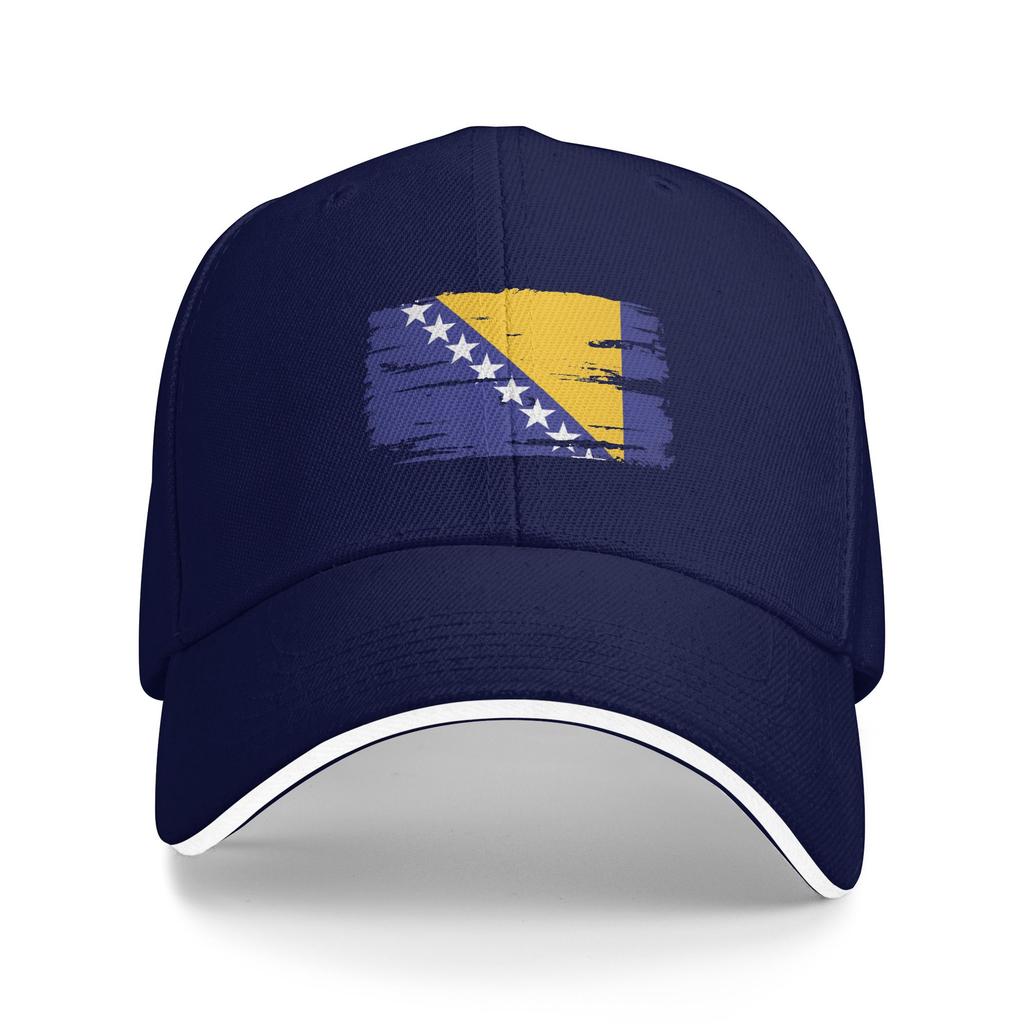 Bosnia Flag Symbol Casual Baseball Cap Outdoor Sport Hip Hop Hats Summer Hot Sale Unisex Unisex Vintage Baseball Caps