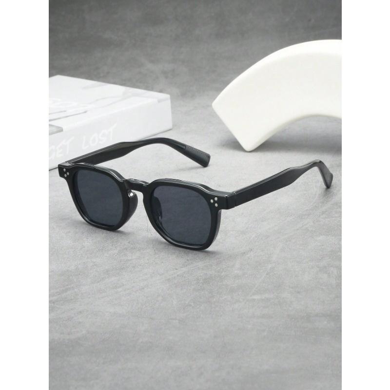 1pc Men's Oval Small Frame Simple Stylish Fashion Fashion Glasses (Suitable For Driving, Travel, Casual, Vacation, Outdoor Sports, Daily Use)