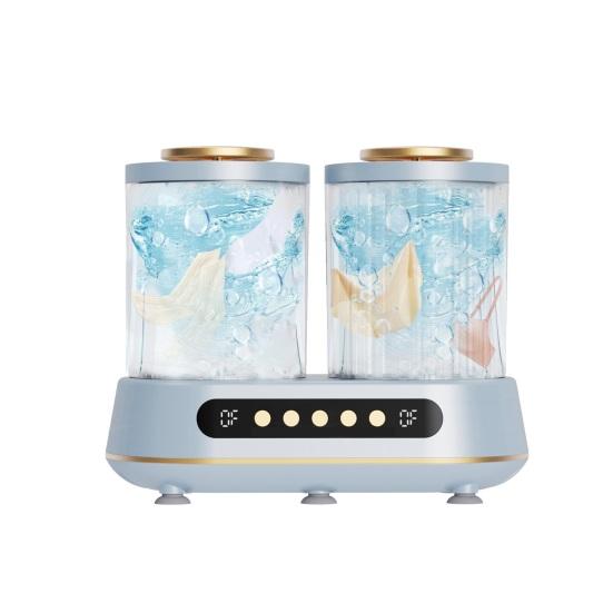 Yousheng Portable Mini Washer Dual Bucket Washing Machine for Socks Underwear Compact Laundry Cup for Dorm Travel Home Use