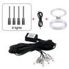 LED Car Interior Ambient Light Strip RGB Fiber Optic Atmosphere Neon Lighting Kit APP Wireless Control Auto Decorative Lamp