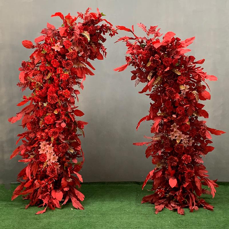 Mori-Style Floral Arch: Silk Flowers & Greenery for Weddings, Proposals, Birthdays, Window Displays & Photo Arrangements