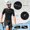 DIFOS Herren Kurzarm Radtrikot, Sommer Radbekleidung, Radbekleidung für Rennräder, Elastisch, Schnelltrocknend, Atmungsaktiv, mit Taschen und Reflektor