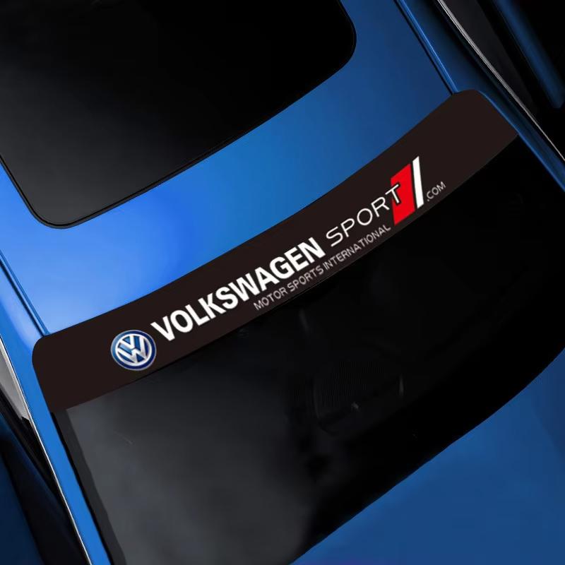 Volkswagen Car Front Rear Windshield Decoration Sticker For VW GTI Polo Golf Passat MK6 Tiguan T-ROC ID.3 Beetle CC Arteon JettaJD2