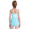 Girls Ballet Dresses Ballerina Practice Performance Ruched V Neck Spaghetti Straps Side Split Dress