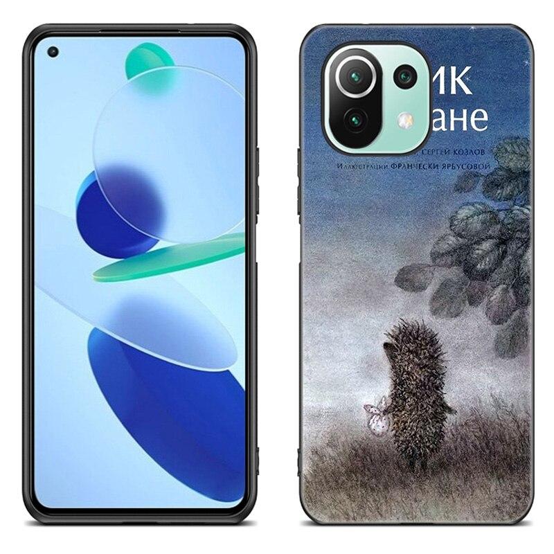 Custodia per Telefono Riccio nella Nebbia Per Xiaomi Mi 11 Lite NE 11i 10T 11T Pro A2 A3 Lite POCO F3 M3 M4 C31 X3 Pro NFC GT Cover Nera