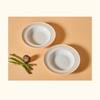CORELLE Rosemont Ceramic Pasta Bowl 2p Tableware Ivory-Orange