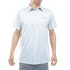 Geometric Print Short-Sleeve Shirt, White, J/XL