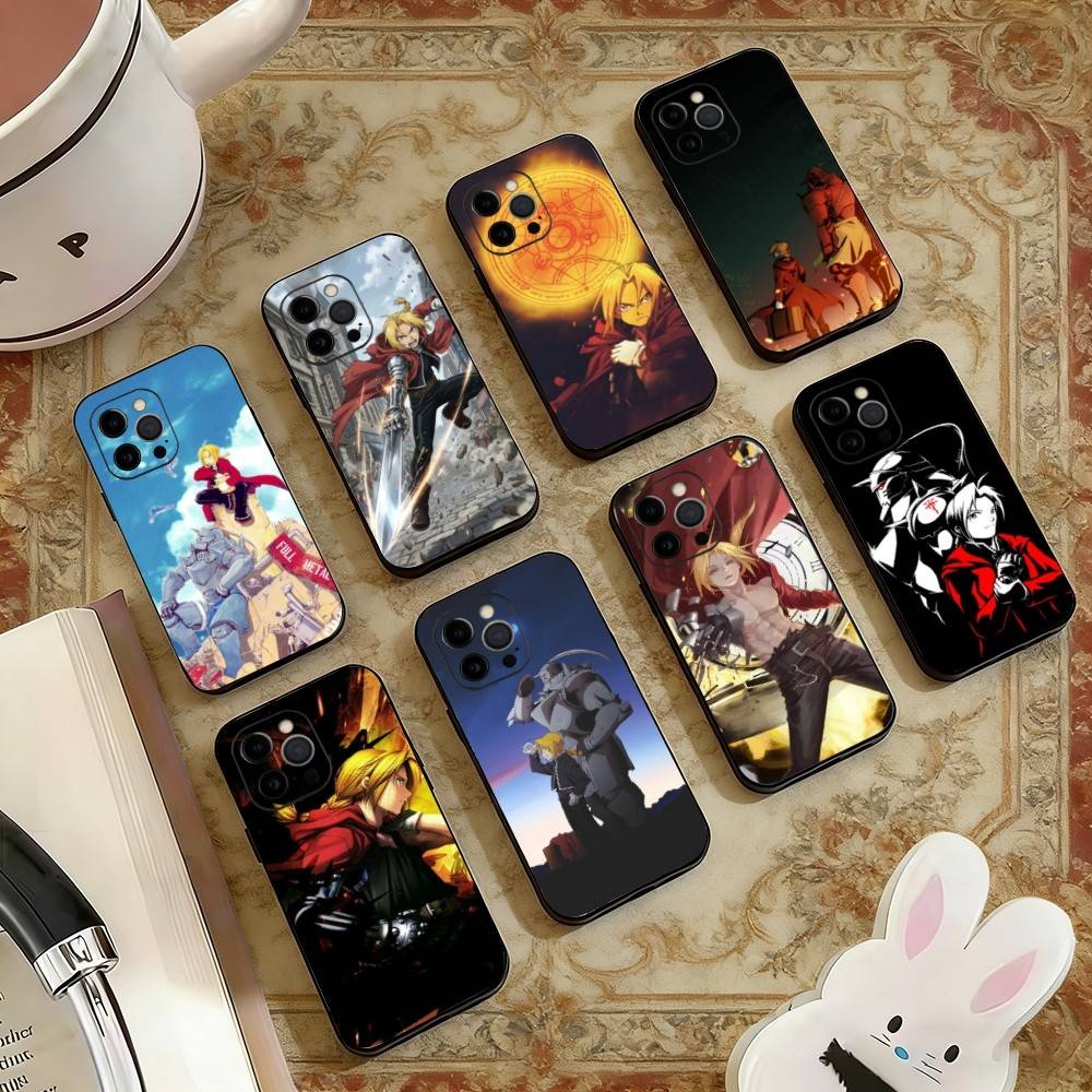 FA-E-Edward Elric Phone Case For iPhone 17, 16,15,14,13,12,11 Plus,Pro Max, Others Soft Black Cover