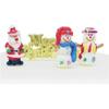 Santa And Snowman Christmas Cake Topper (Pack of 4)