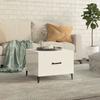 VidaXL Coffee Table with Metal Legs Glossy White 50x50x40 Cm 812738