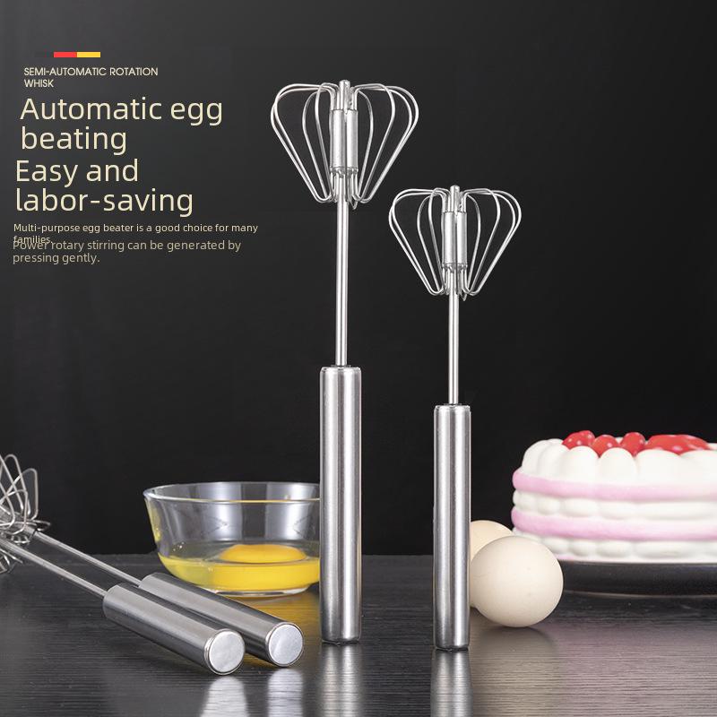 Stainless Steel Semi-Automatic Rotary Egg Beater Mixer