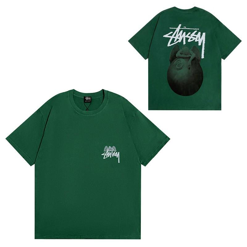 Camiseta de Algodón Streetwear para Hombre y Mujer Corte Holgado Manga Corta Camiseta Gráfica Casual Unisex Cuello Redondo