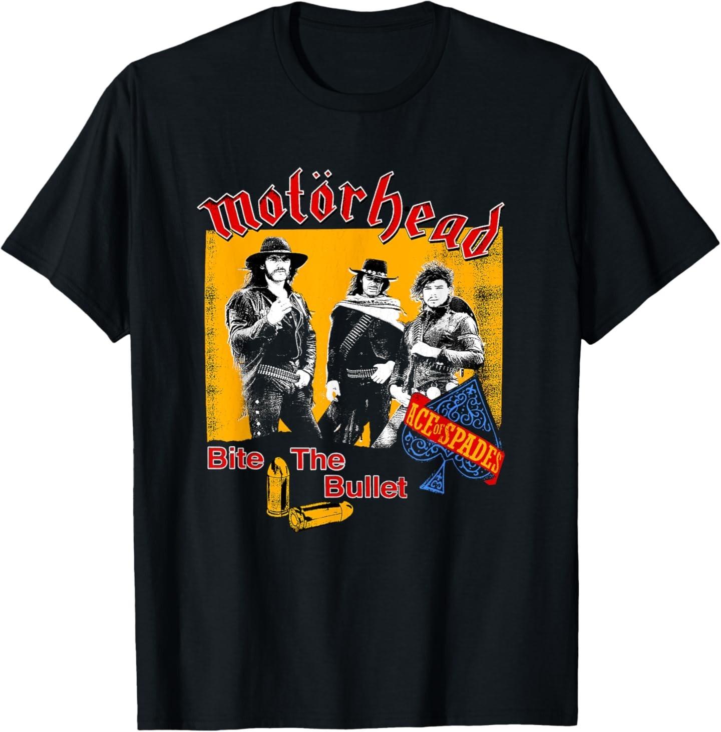 

Motörhead - Ace of Spades - Bite the Bullet T-Shirt Mens Womens Tees Top 4XL