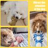 Squeaky Dog Toy Cotton Rope Dog Toy with Built-In Sound Generator Durable Plush Chew Toy for Small Large Dogs Teeth Cleaning Boredom Relief Pet Toys