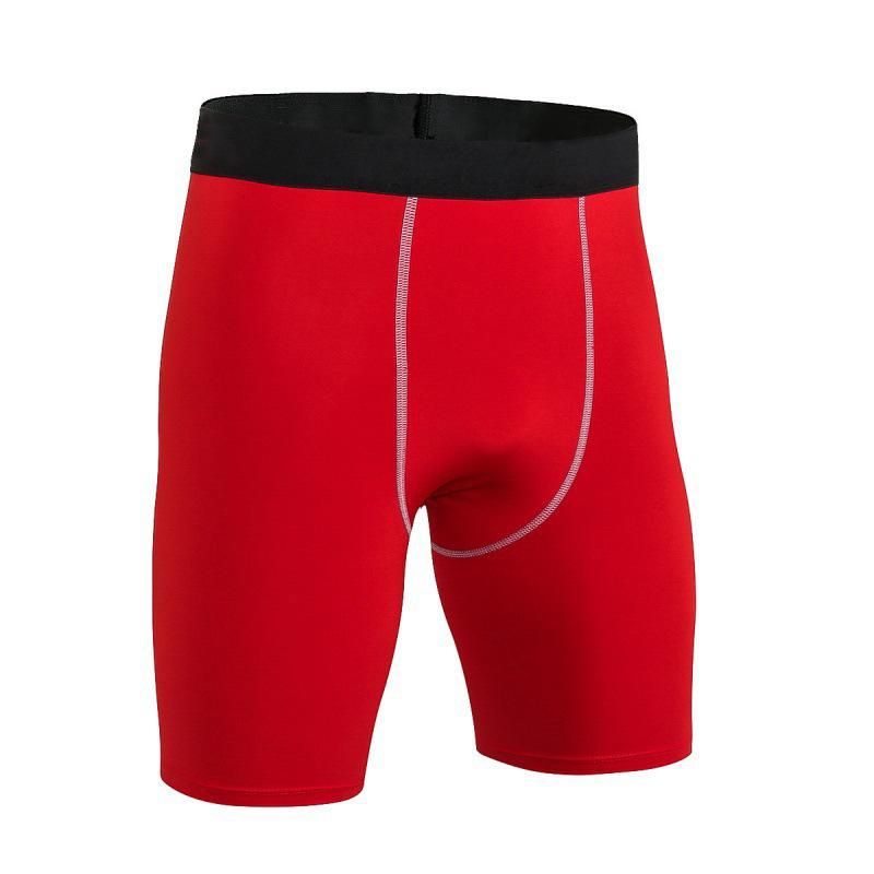 Men's Fitness Basketball Sweat-Wicking Quick-Dry High-Elasticity Compression Shorts
