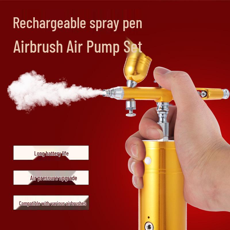 Portable Electric Airbrush & Air Pump Set for Painting, Tattooing, and Coloring