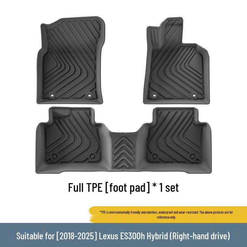 Eco-Friendly TPE Floor and Trunk Mats for 2018-2024 Lexus ES300H Hybrid