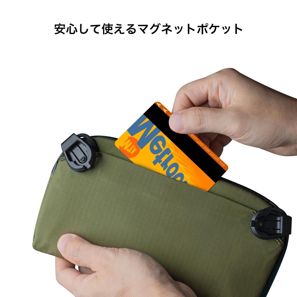 ALPAKA Flight Pouch Compact Travel Bag (0.3L) - Holds Smartphone and Passport - Men's Travel Pouch - Main Compartment with YKK Zipper - Back Pocket wi
