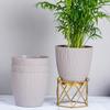 Sett med 4 selvvanningspotter for hjem, dekor og hage | Blomsterpotter, plantekasser for innendørs planter | Plastpotter for stue