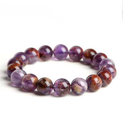 Contas redondas de cristal natural lindas contas multicoloridas feitas à mão pulseira colar joias acessórios de contas artesanais