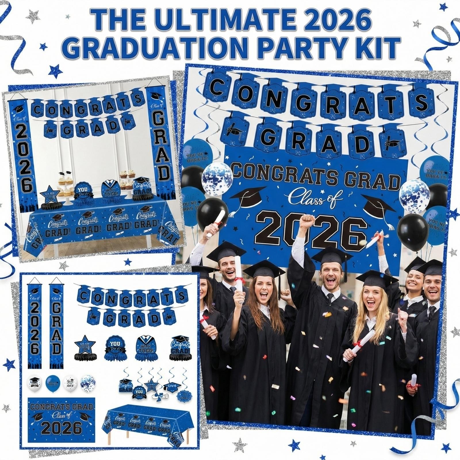 Graduation Theme Party Decoration Set One Size