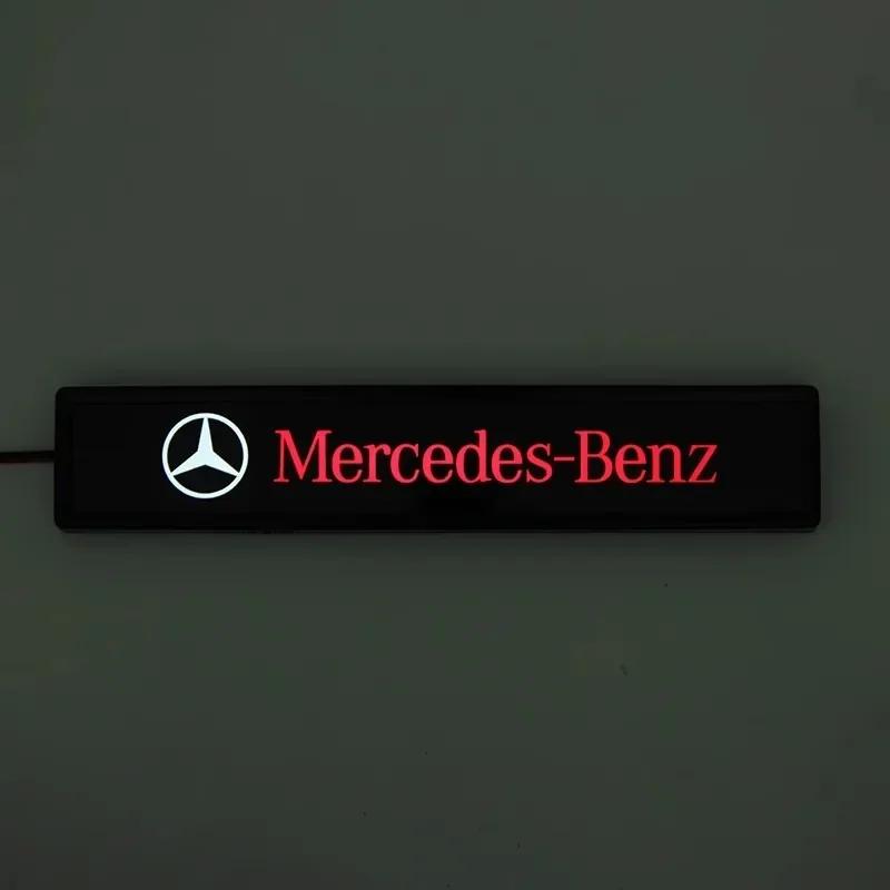 

Car Decorative Light LED Front Hood Grille Emblem Badge Decor For Mercedes Benz AMG A B C E S CLA GLA GLB GLC GLS Class