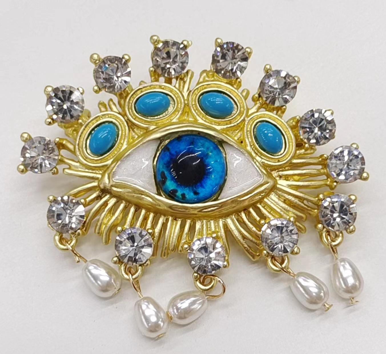 

Брошь для женщин унисекс имитация жемчуга стразы глаза вечеринка офис корсаж булавки подарки зелёный