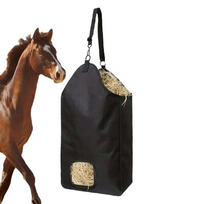 Hay Storage Bag Outdoor Slow Feeding Horse Hay Bag Stable Portable Feeding Storage Tool Horse Care Products