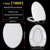 TLXT V-Shape Soft-Close PP Toilet Seat Cover