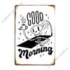 Skeleton Drinking Coffee Metal Sign Pub Wall Cave Designing Character Bar Cave Tin Sign Poster