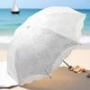 Lace Sunshine Umbrella for Women, Sunscreen and Windproof, 3-fold UV Resistant Sunshade Umbrella, Sunshade Curtain