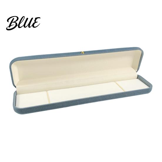 Desktop Jewelry Organizer Metal Gift Anti-Scratch Lining Velvet Box Case Pearl with Golden Box