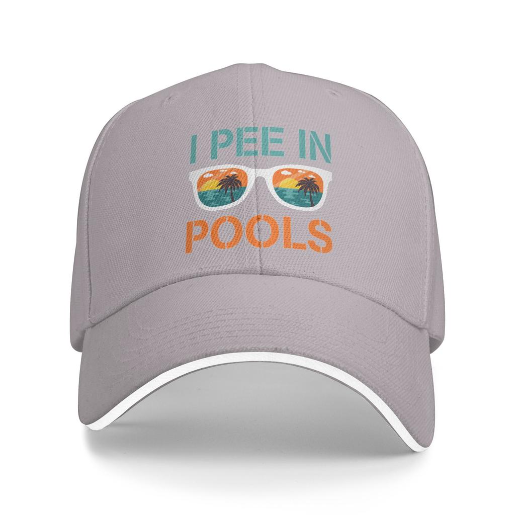 I Pee in Pools Sunglasses Sun Baseball Cap Summer Fashion Hip Hop Hats For Men Women Outdoor Gym Baseball Caps