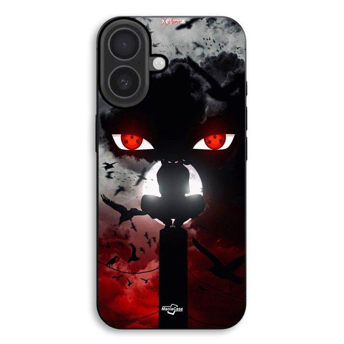 Coque de téléphone - MANIACASE - iPhone 17 - Silicone TPU - Souple - Itachi Uchiwa Anime