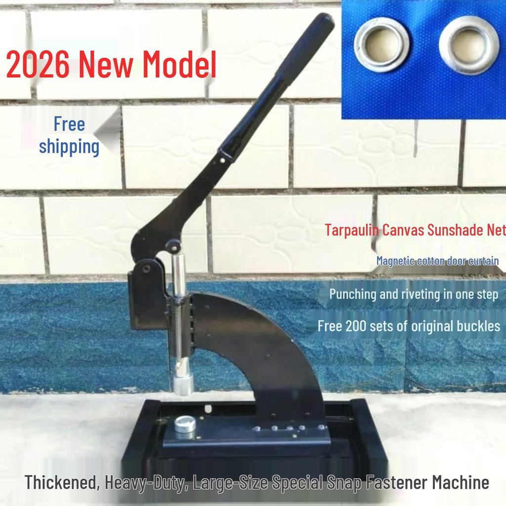 Spray Paint Eyelet Press Machine - Riveting & Punching Tool for Cloth