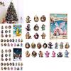 Christmas Countdown Calendar Blind Box Featuring Adorable Dragon Acrylic Christmas Tree Decor