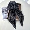 Scarf Women Dot Print Long Silk Feeling Bag Tie Neck Skinny Scarves Female Foulard Hairband Print Lady Neckerchief Ribbon