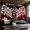 FBC MELGAR Wall Tapestry Aesthetic Wall Hanging Printed Fabric Blanket Decorative Tapestries for Bedroom Living Room Home Decor
