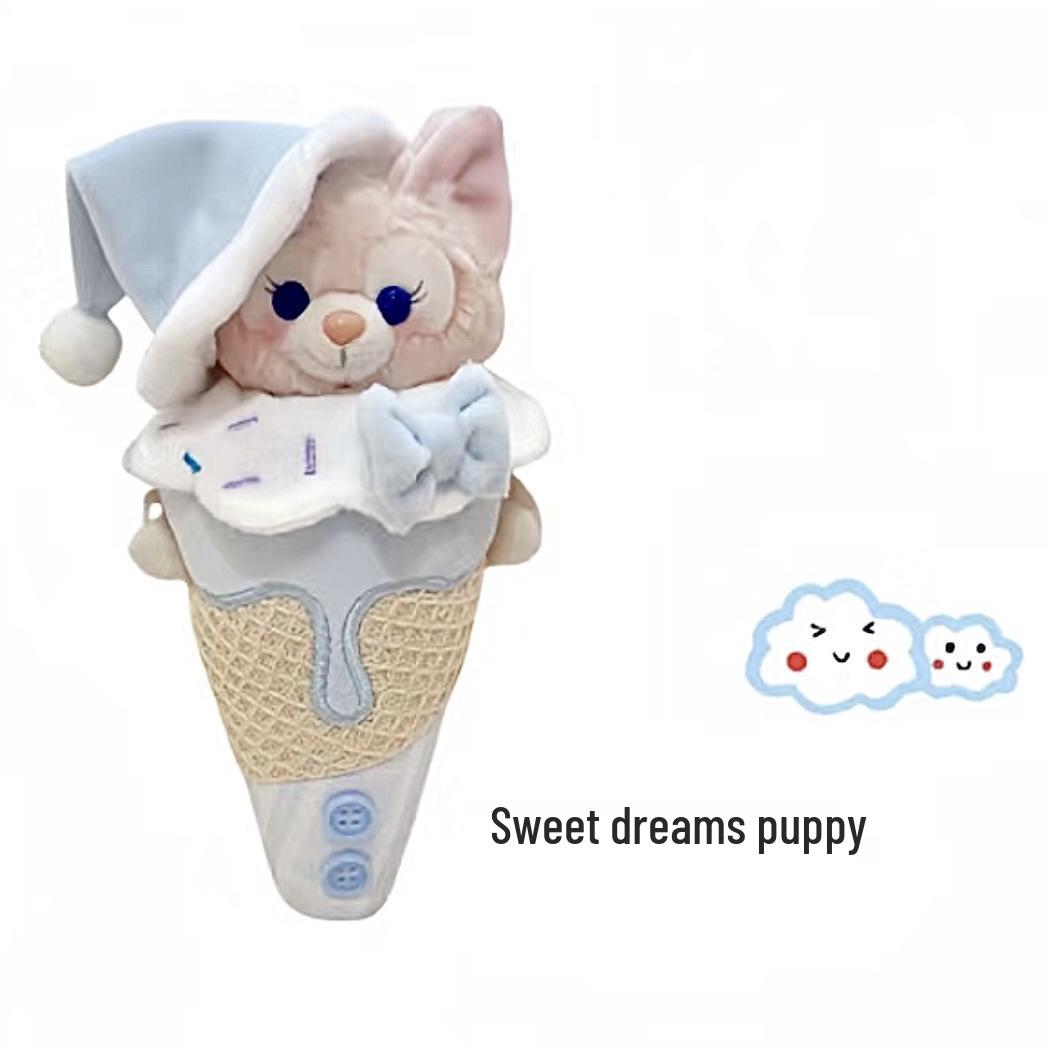 Xiaohongshu Style Cute Kuku Ice Cream Plush Doll Clothes & Accessories