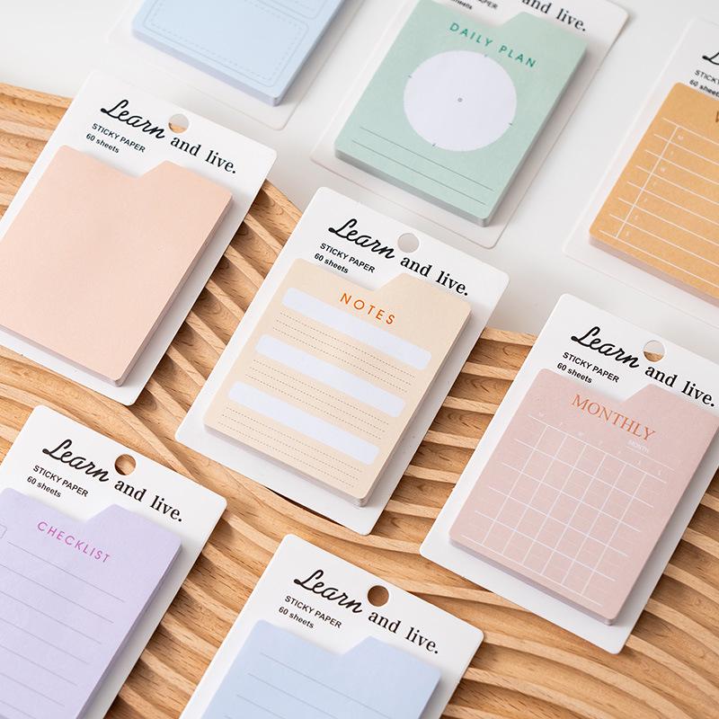 Multi-Functional Tearable Adhesive Notepad: Daily, Weekly, Monthly Planner Sticky Notes